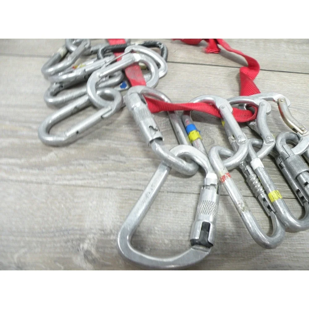 Lot of 16 Vintage Climbing Carabiners Mixed Black Diamond Kong D-Shape Screwgate